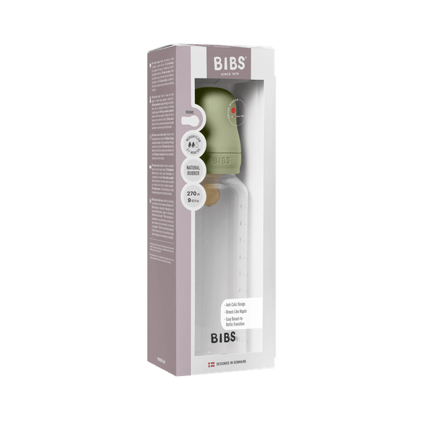 Sticla lapte anticolici cu biberon din latex - Set Complet Bibs - Sage - 270 ml (flux mediu) [4]
