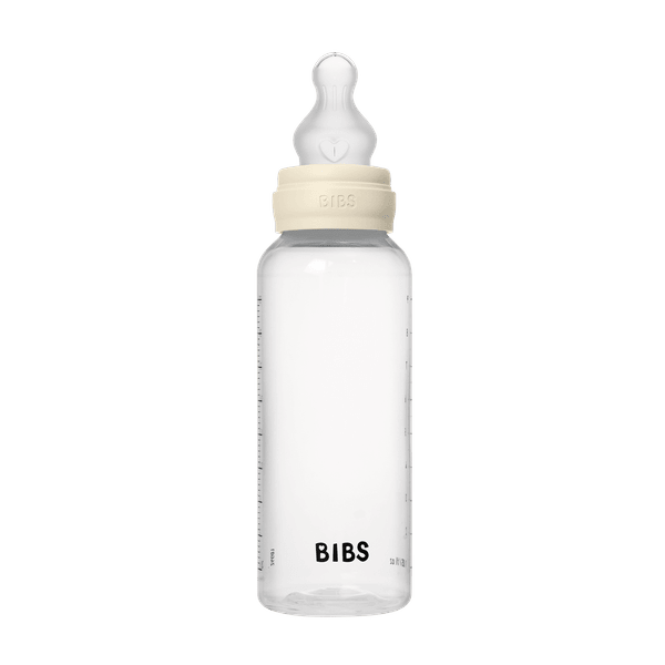 Sticla lapte anticolici cu biberon din Silicon- Set Complet Bibs - Ivory - 270 ml (flux mediu) [2]