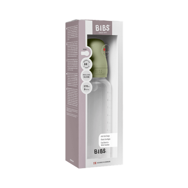 Sticla lapte anticolici cu biberon din Silicon- Set Complet Bibs - Sage - 270 ml (flux mediu) [4]