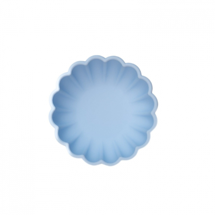 Bol pumpkin rotund din silicon alimentar cu ventuza pentru diversificare, anti-alunecare, Melvelo - Baby Blue [2]