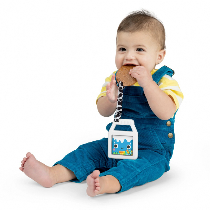 Bright Starts - Jucarie de dentitie 2 in 1 cu zornaitoare Cookies & Teethe [2]