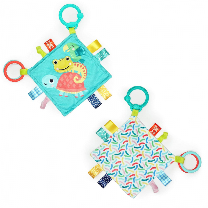 Bright Starts - Jucarie mini paturica cu animalute vesele [4]