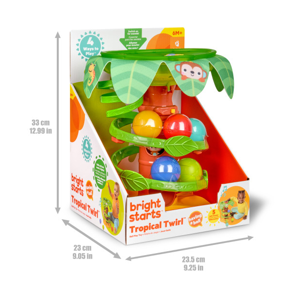 Bright Starts - Jucarie tropicala, "Twirl™ Ball Play Toy" [7]