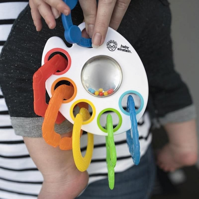 Bright Starts - Jucarie zornaitoare cu inele multicolore [8]