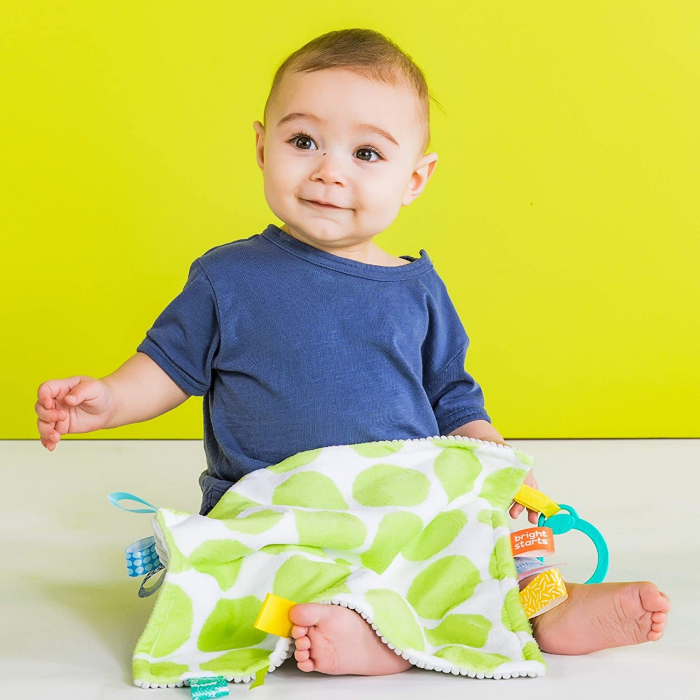 Bright Starts - Paturica vesela Little Taggies cu buline verzi [4]