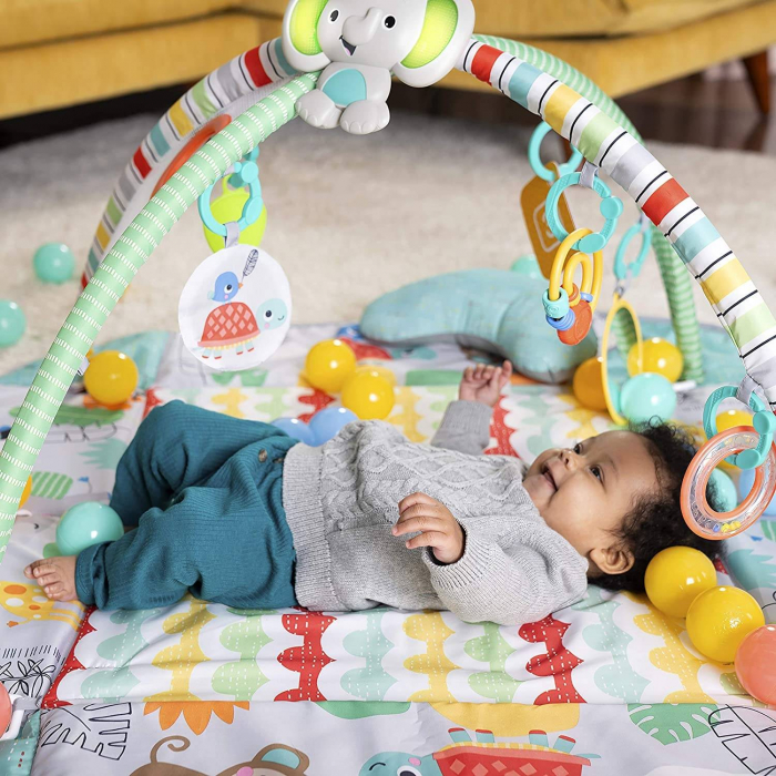 Bright Starts - Salteluta de activitati 5 in 1 Gym & Ball Pit Totally Tropical [11]