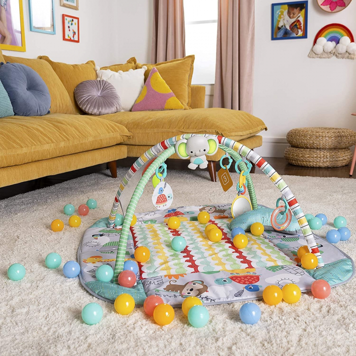 Bright Starts - Salteluta de activitati 5 in 1 Gym & Ball Pit Totally Tropical [14]