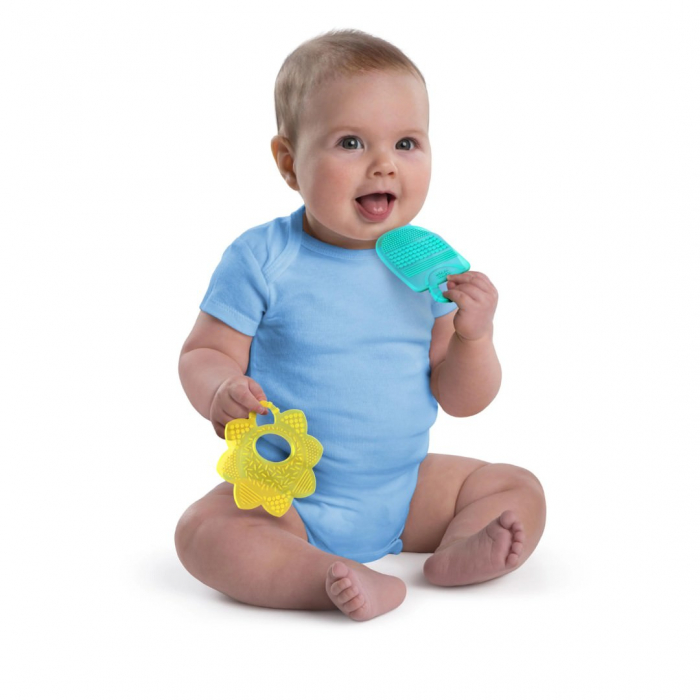 Bright Starts - Set cadou 8 buc dintitori usor de prins “Teeth Relief” [12]