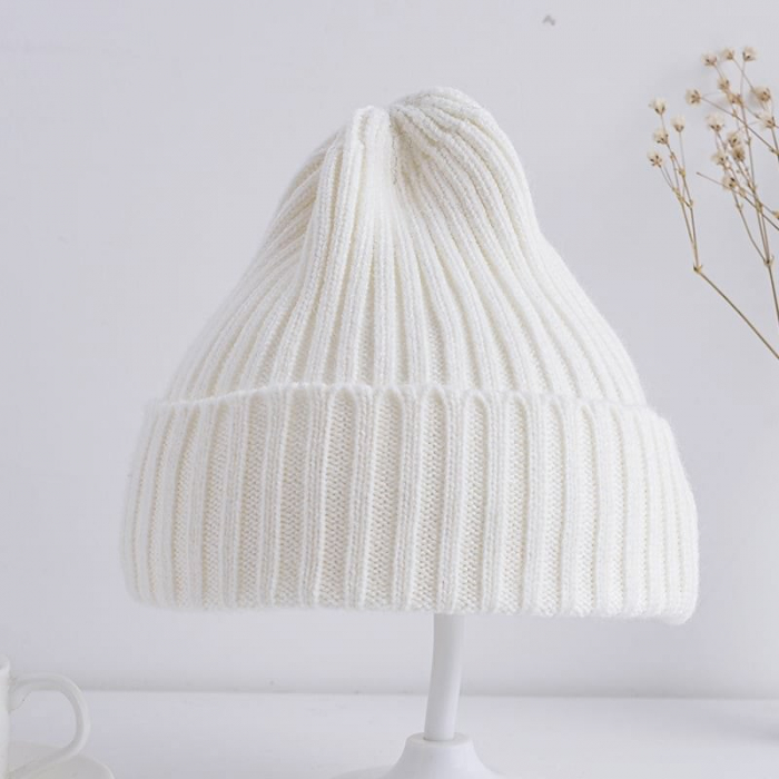 Caciula crosetata pentru copii, Melvelo, Roly - Cream [2]