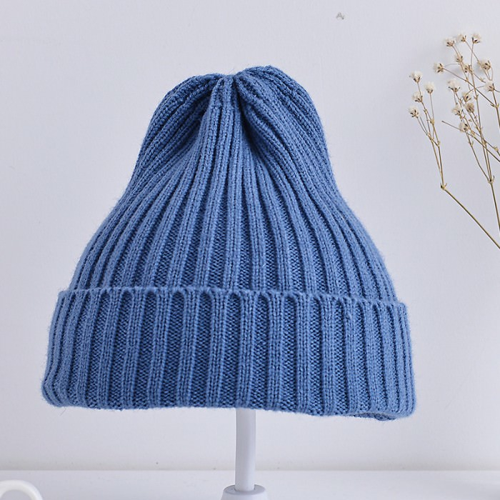 Caciula crosetata pentru copii, Melvelo, Roly - Steel Blue [2]