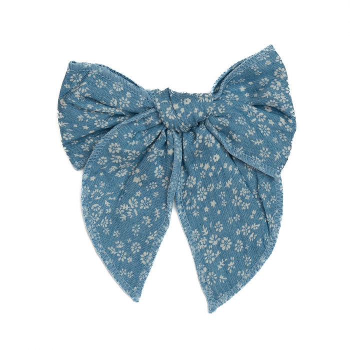 Clama eleganta de par cu funda, fetite, bumbac, Melvelo - Blue [3]
