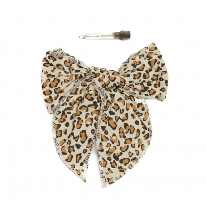 Clama eleganta de par cu funda, fetite, bumbac, Melvelo - Leopard [2]