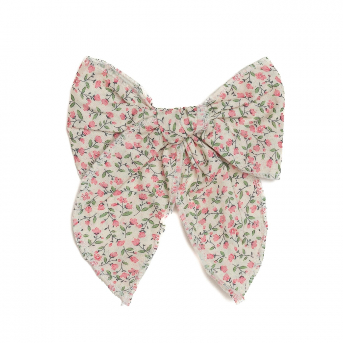 Clama eleganta de par cu funda, fetite, bumbac, Melvelo - Pink flowers [3]