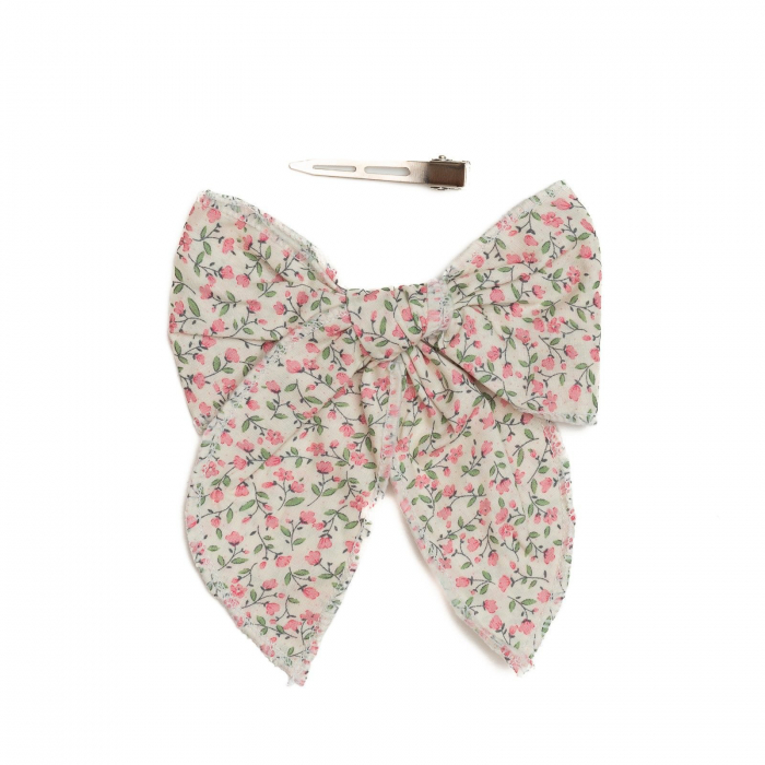 Clama eleganta de par cu funda, fetite, bumbac, Melvelo - Pink flowers [2]