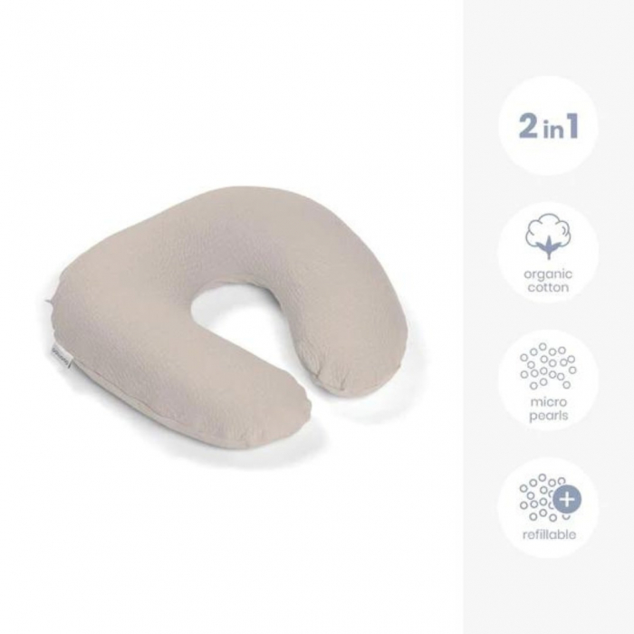 Doomoo - Perna pentru alaptat 2 in 1 Softy Tetra Jersay Sand [2]