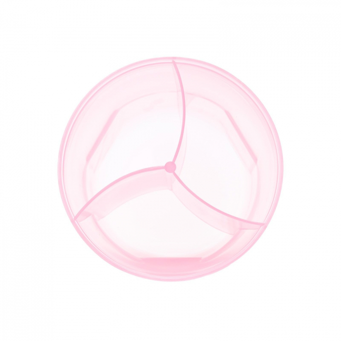 Dozator cu trei compartimente pentru lapte praf, Melvelo - Pink [3]