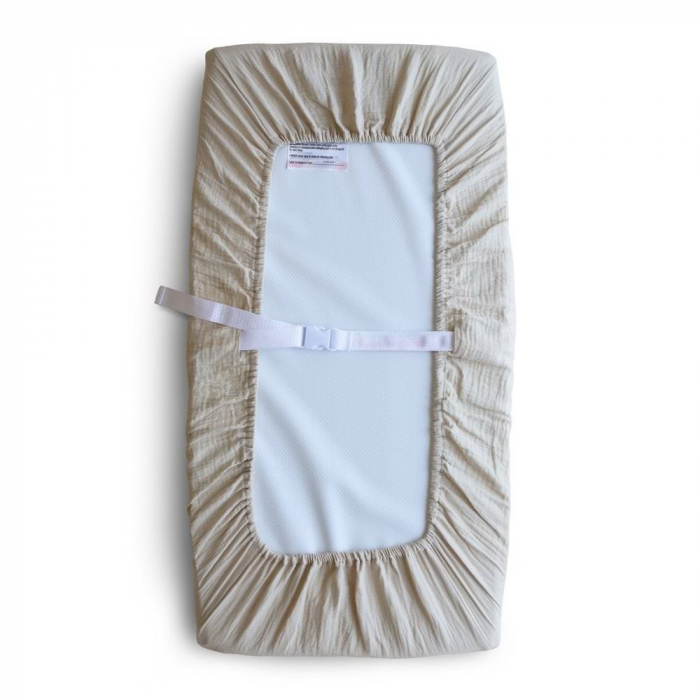 Husa pentru salteluta de infasat bebe, Mushie - Blush [2]