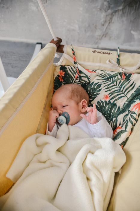 Incababy – Leagan multifunctional bebelusi, 0 luni – 3 ani (20 kg), testat TÜV Rheinland, Beige Stars FW [5]