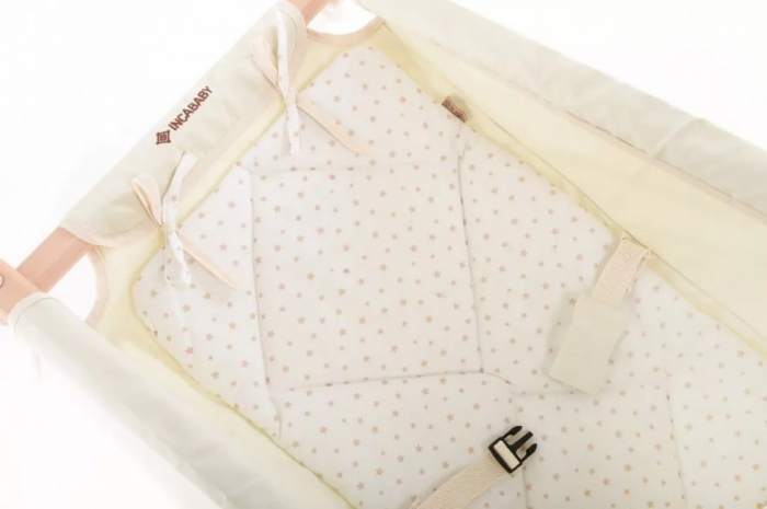 Incababy – Leagan multifunctional bebelusi, 0 luni – 3 ani (20 kg), testat TÜV Rheinland, Beige Stars FW [9]