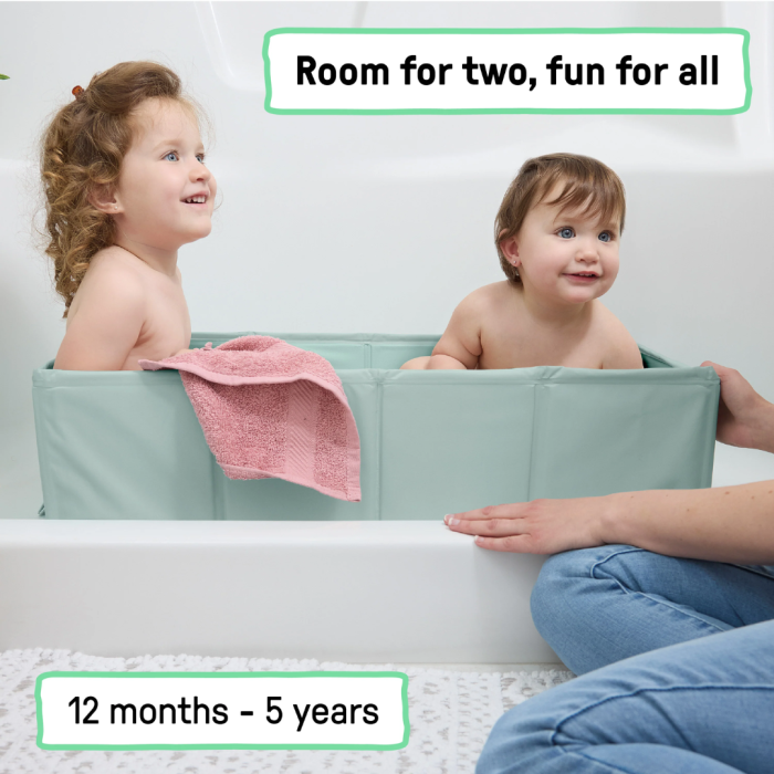 Ingenuity - Cadita pliabila pentru calatorii Tuckaway Travel Tub Sage [6]
