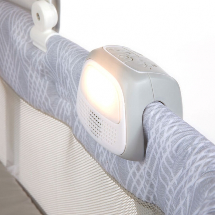 Ingenuity - Patut cu sunete linistitoare Lullanight, cu lumina de veghe si blocare la roti, Gem [4]