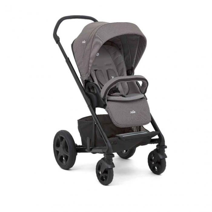 Joie - Carucior pentru copii multifunctional 3 in 1 Chrome Foggy Gray  (Carucior Chrome Foggy Gray + Landou Chrome Foggy Gray + scoica i-Snug Gray Flannel) [4]