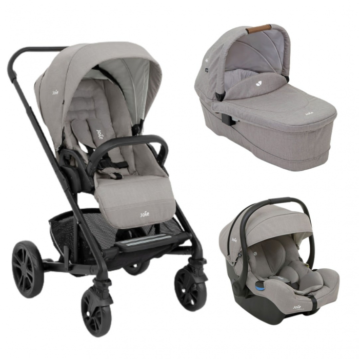 Joie - Carucior pentru copii multifunctional 3 in 1 Chrome/ i-Gemm (Carucior Chrome Pebble+ Landou Pebble+ scoica i-Gemm Pebble) [1]