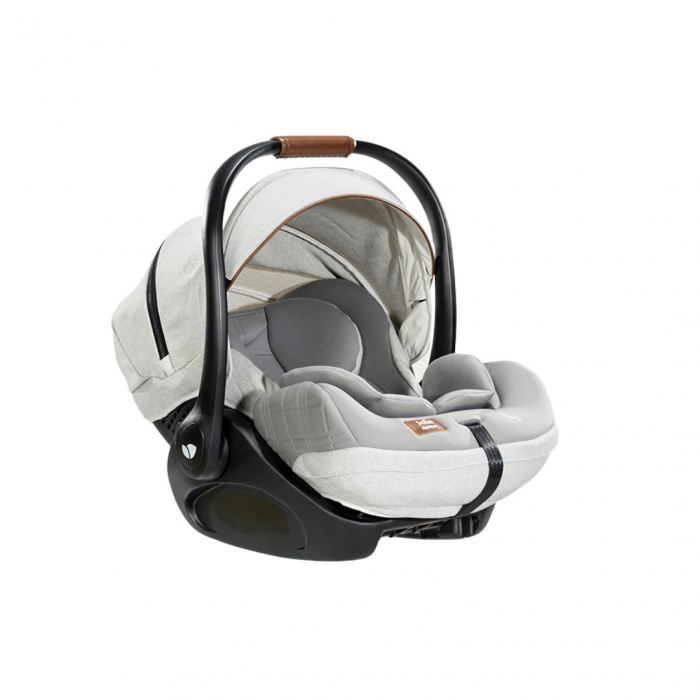 Joie - Carucior pentru copii multifunctional 3 in 1 Finiti Signature Oyster + Baza Isofix Encore (Carucior Finiti Oyster+ Landou Ramble XL Oyster+ scoica i-Level Recline Oyster+ baza isofix Encore) [10]