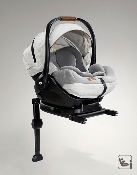 Joie - Carucior pentru copii multifunctional 3 in 1 Finiti Signature Oyster + Baza Isofix Encore (Carucior Finiti Oyster+ Landou Ramble XL Oyster+ scoica i-Level Recline Oyster+ baza isofix Encore) [5]