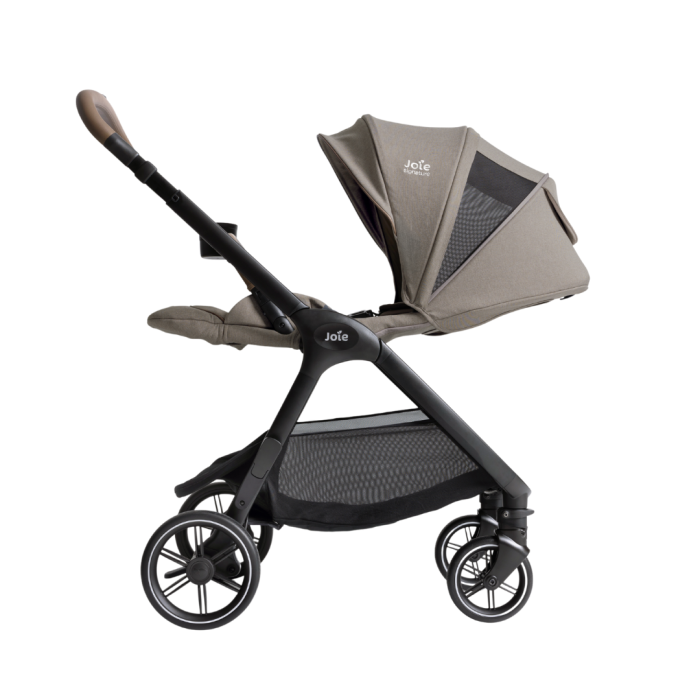 Joie - Carucior pentru copii multifunctional 3 in 1 Valora Signature Sandstone (Carucior Valora + Landou Ramble XL + scoica i-Starter) [24]