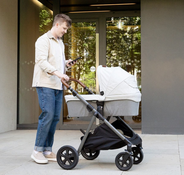 Joie - Carucior pentru copii ultracompact  3 in 1 Parcel Carbon / i-Gemm Shale ( Carucior Parcel Carbon + Landou Ramble XL Carbon + Scoica auto i-Gemm nastere- 85 cm, Shale) [15]