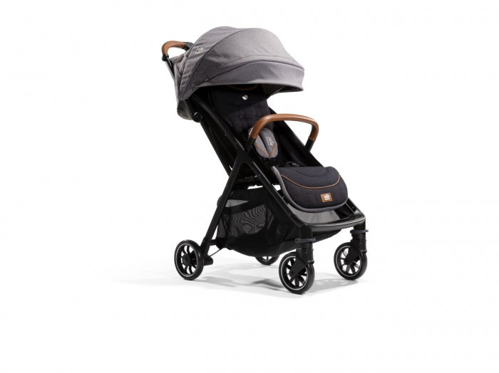 Joie - Carucior pentru copii ultracompact  3 in 1 Parcel Carbon / i-Snug Shale ( Carucior Parcel Carbon + Landou Ramble XL Carbon + Scoica auto i-Snug cu tetiera reglabila, nastere - 75 cm, Shale) [8]