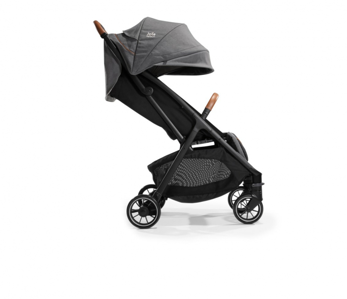Joie - Carucior pentru copii ultracompact  3 in 1 Parcel Carbon / i-Snug Shale ( Carucior Parcel Carbon + Landou Ramble XL Carbon + Scoica auto i-Snug cu tetiera reglabila, nastere - 75 cm, Shale) [10]