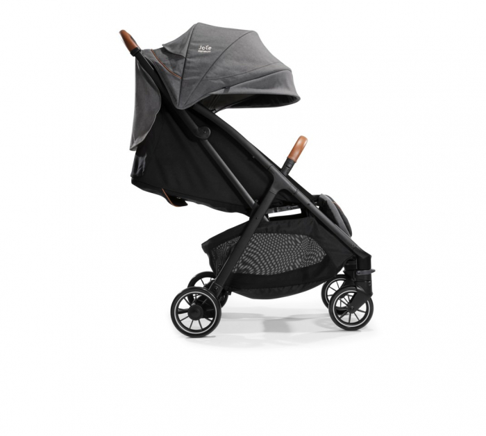 Joie - Carucior pentru copii ultracompact  3 in 1 Parcel Carbon / i-Snug Shale ( Carucior Parcel Carbon + Landou Ramble XL Carbon + Scoica auto i-Snug cu tetiera reglabila, nastere - 75 cm, Shale) [11]