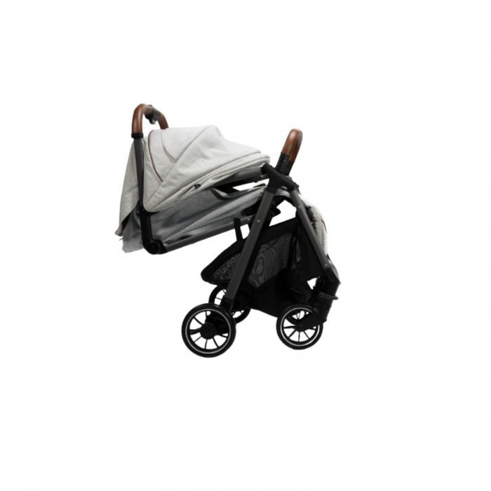 Joie - Carucior pentru copii ultracompact  3 in 1 Parcel Oyster / i-Snug Shale ( Carucior Parcel Oyster + Landou Ramble XL Oyster + Scoica auto i-Snug cu tetiera reglabila, nastere - 75 cm, Shale) [2]