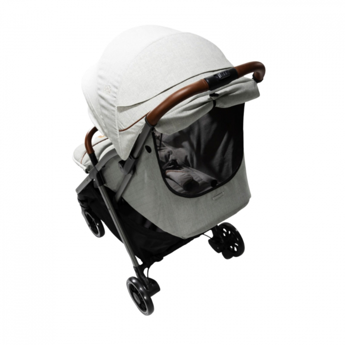 Joie - Carucior pentru copii ultracompact  3 in 1 Parcel Oyster / i-Snug Shale ( Carucior Parcel Oyster + Landou Ramble XL Oyster + Scoica auto i-Snug cu tetiera reglabila, nastere - 75 cm, Shale) [4]