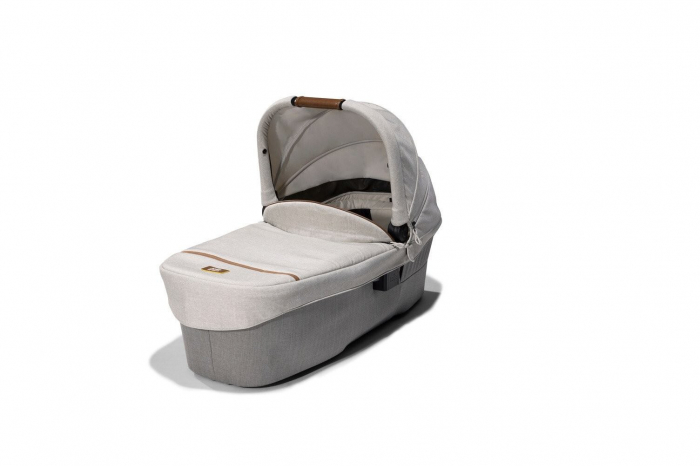 Joie - Carucior pentru copii ultracompact  3 in 1 Parcel Oyster / i-Snug Shale ( Carucior Parcel Oyster + Landou Ramble XL Oyster + Scoica auto i-Snug cu tetiera reglabila, nastere - 75 cm, Shale) [10]