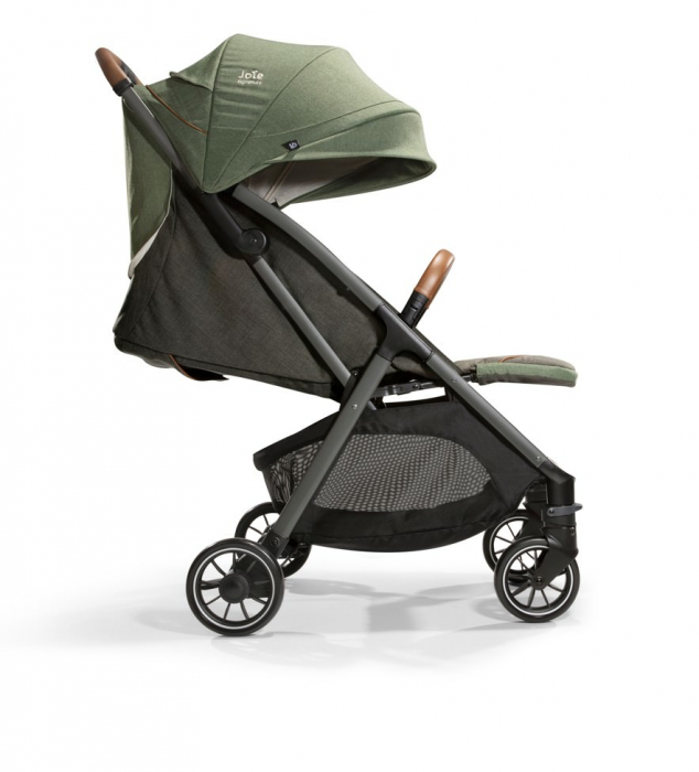 Joie - Carucior pentru copii ultracompact  3 in 1 Parcel Pine / i-Gemm Pine ( Carucior Parcel Pine + Landou Ramble XL Pine + Scoica auto i-Gemm nastere- 85 cm, Pine) [16]