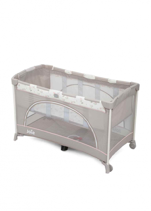 Joie - Patut pliant cu 2 niveluri Allura 120 cm, Flowers Forever [4]