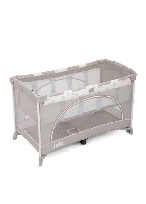 Joie - Patut pliant cu 2 niveluri Allura 120 cm, Flowers Forever [6]