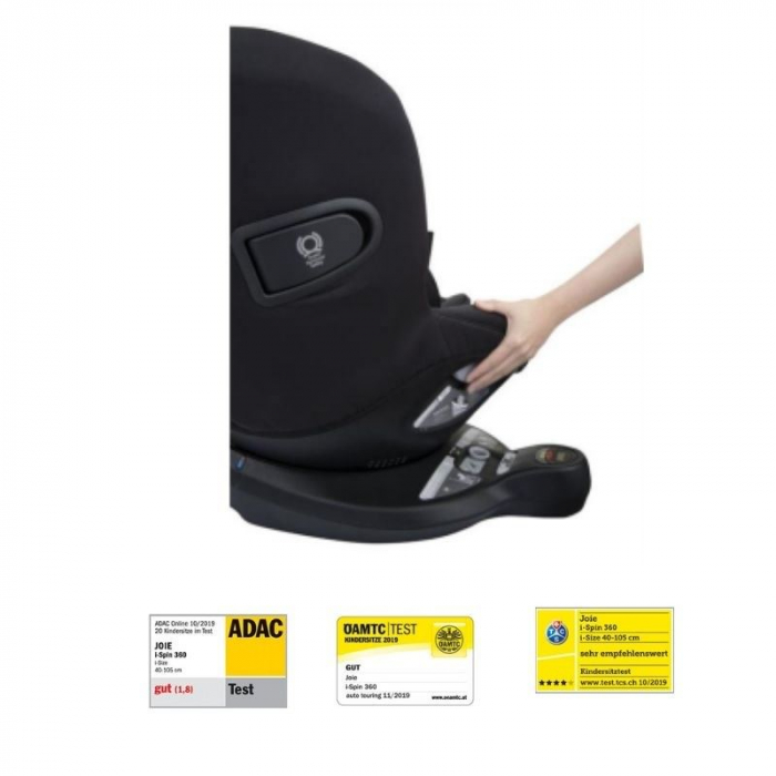 Joie - Scaun auto i-Spin 360° Coal, 40-105 cm, testat ADAC si certificat R129 [7]