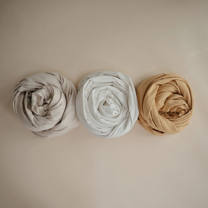 Marsupiu elastic din bumbac organic pentru purtarea bebelusului, Mushie - Blush [6]