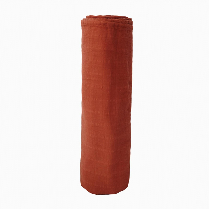 Muselina din bumbac organic Mushie Auburn [2]