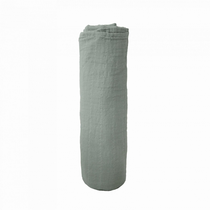 Muselina din bumbac organic Mushie Sage [2]