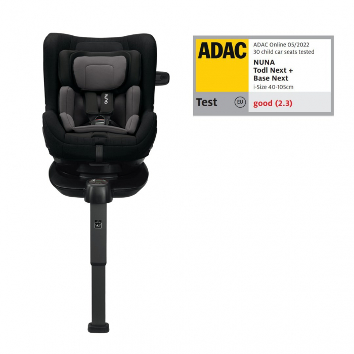 Nuna - Scaun auto rotativ i-Size TODL next Caviar, 40-105 cm, testat ADAC [18]