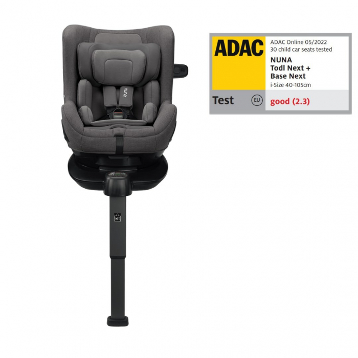 Nuna - Scaun auto rotativ i-Size TODL next Granite, 40-105 cm, testat ADAC [10]