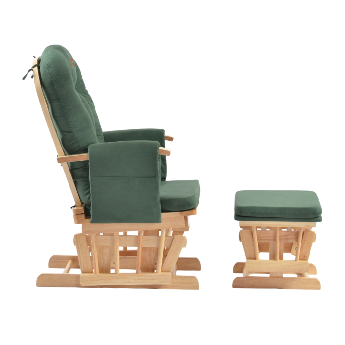 ONINO - Fotoliu reglabil pentru alaptare, cu suport de picioare inclus, CALM.me, Sapphire Green [4]
