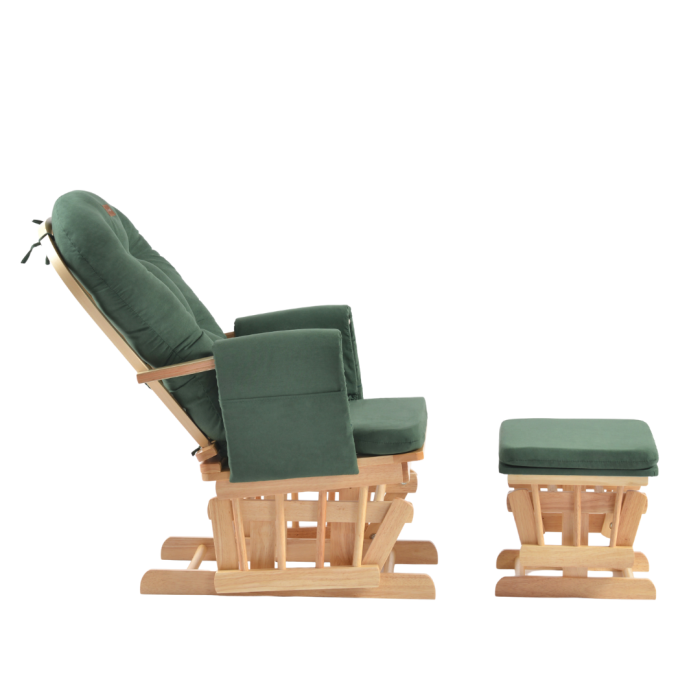 ONINO - Fotoliu reglabil pentru alaptare, cu suport de picioare inclus, CALM.me, Sapphire Green [7]