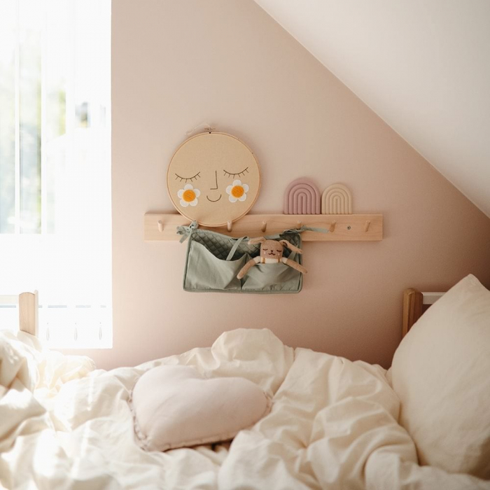 Organizator cu buzunare pentru patut Mushie - Roman Green [2]
