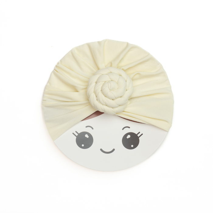 Pachet 3 turbane bebelusi Donut, spandex, Melvelo, Rose - Blossom, Cream, Coral [4]